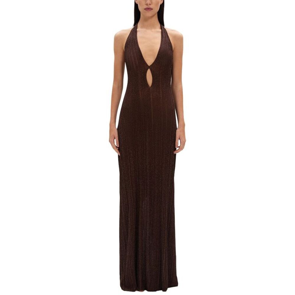 Misha Womens  The 'Echo' Sleeveless Knit Dress, Brown
